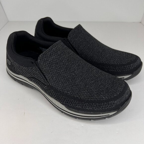 Skechers Mens 65086 Black Relaxed Fit Expected Gomel Size 9 Slip-On Shoes - Picture 2 of 9